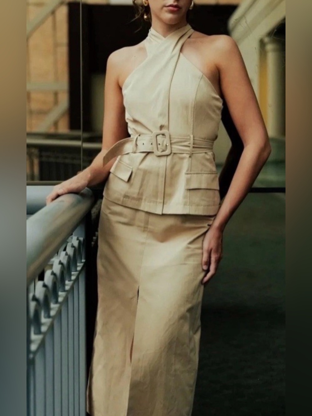 Tan Zara dress
